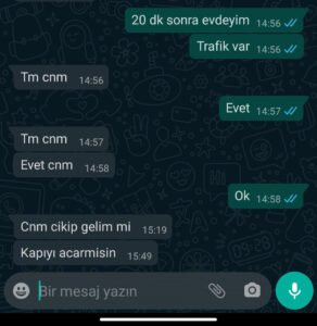 Aynı binada oturduğum evli olan genç hatun 29 yaşında. Peşinden koştum baya, sonunda da başardım demiş..