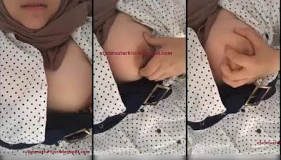 Diri Memesini Okşayan Türbanlı Çıtır